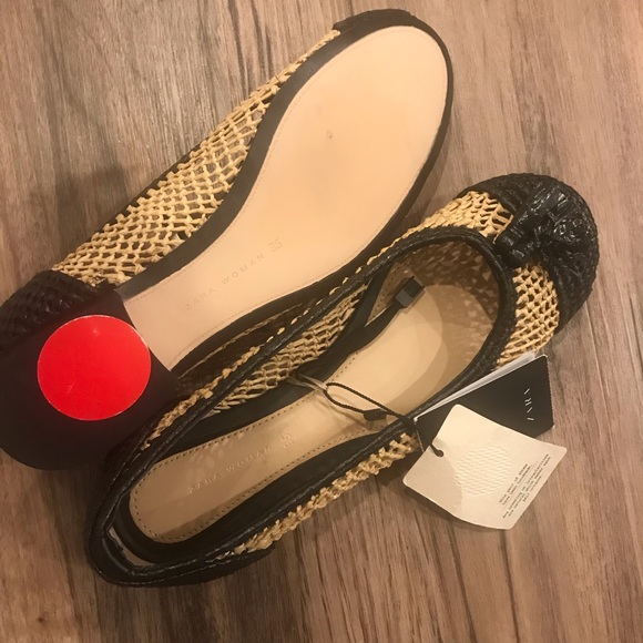 Zara Braided Raffia Flats - Picture 5 of 7
